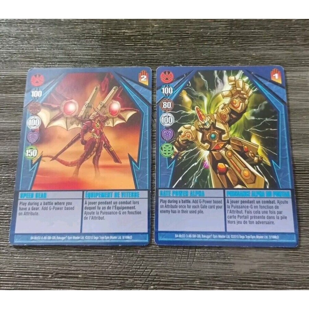 Bakugan Lot Of 2 Blue Ability 8/16McD & 3/16 McD